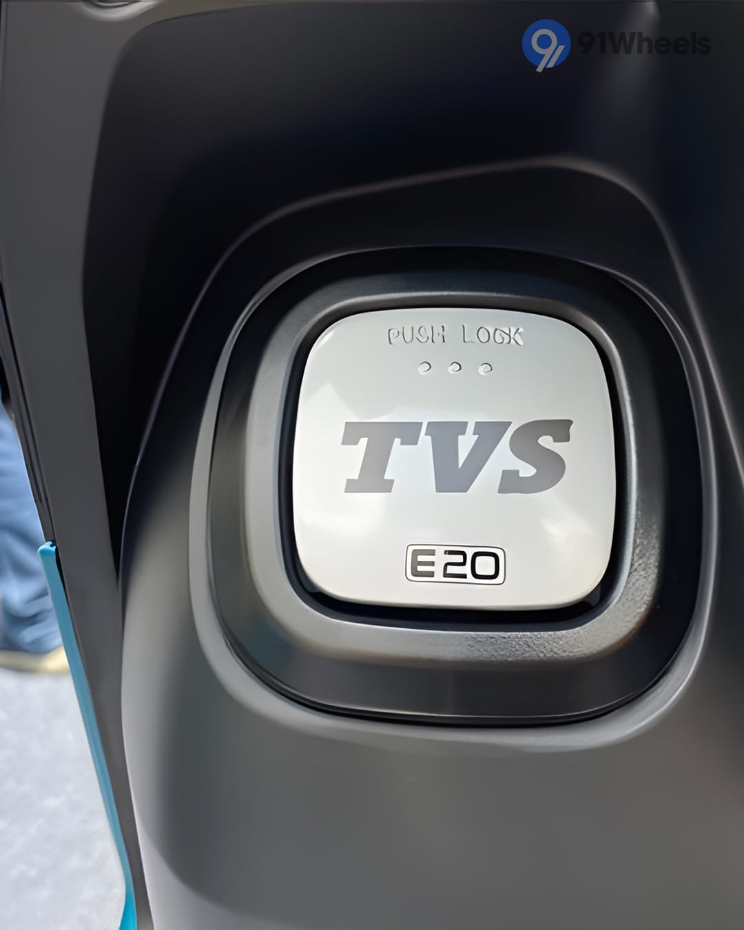 TVS Jupiter Closed Fuel Lid