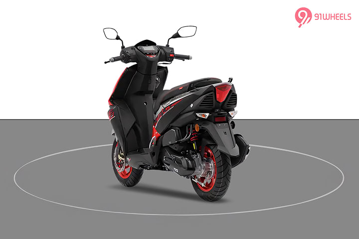 TVS NTORQ 125 Left Rear Three Quarter