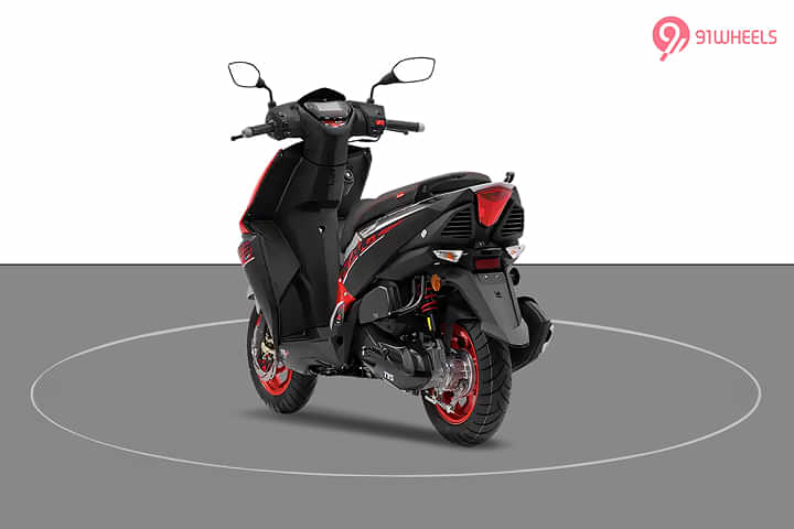 TVS NTORQ 125 Left Rear Three Quarter TVS NTORQ 125 Left Rear Three Quarter