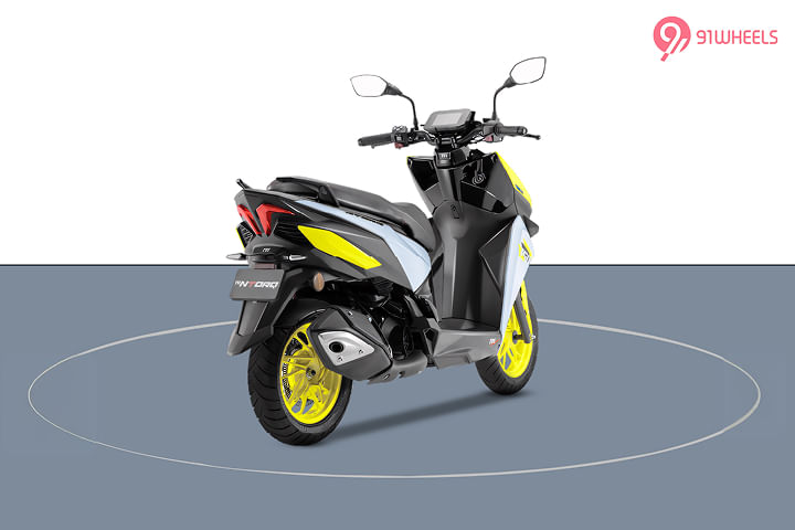 TVS NTorq 150 Right Rear Three Quarter