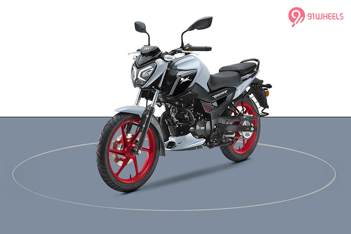 TVS Raider 125 Left Front Three Quarter