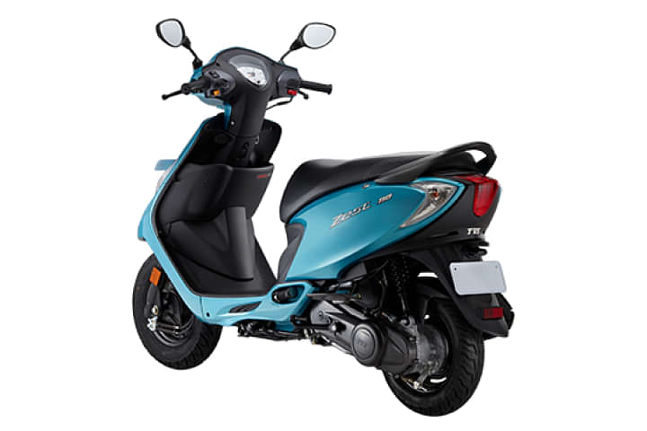 TVS Scooty Zest 110 Left Rear Three Quarter