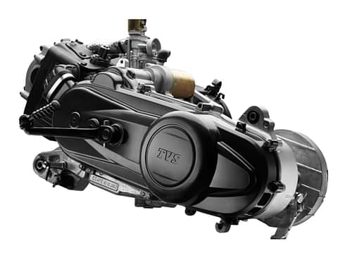 TVS  Zest 110 Matte Series BS6 Engine From Left Image