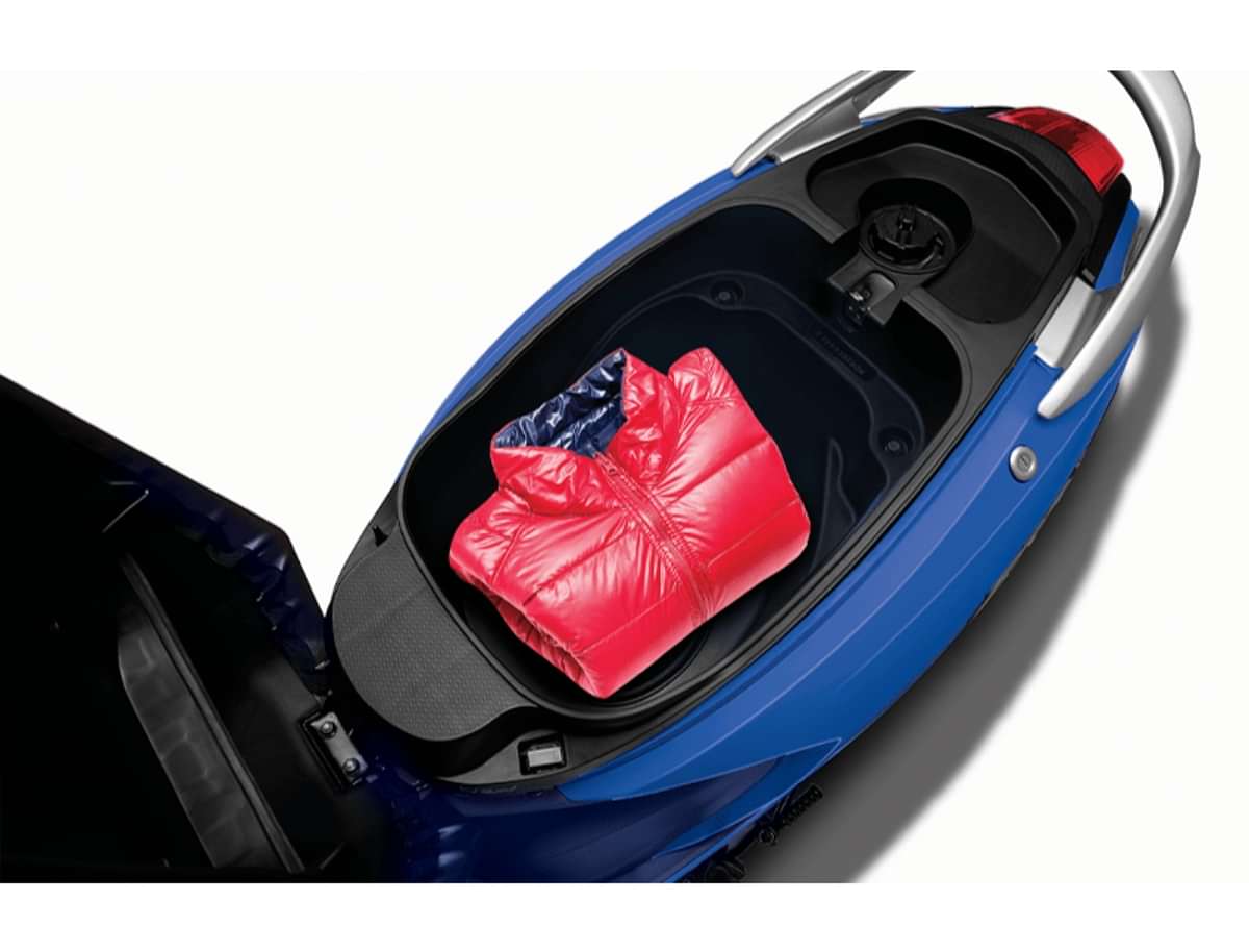 TVS Scooty Zest 110 Underseat Storage