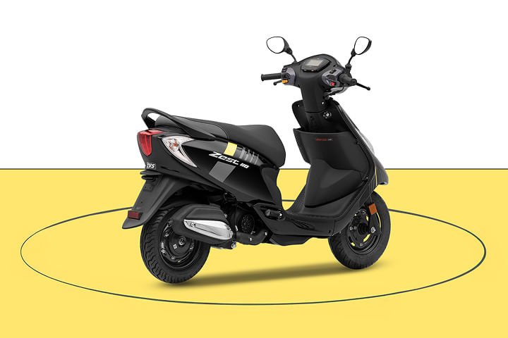 TVS Scooty Zest 110 Right Rear Three Quarter TVS Scooty Zest 110 Right Rear Three Quarter