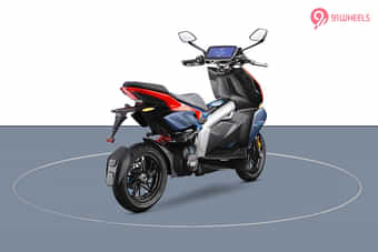 TVS X EV Right Rear Three Quarter TVS X EV Right Rear Three Quarter