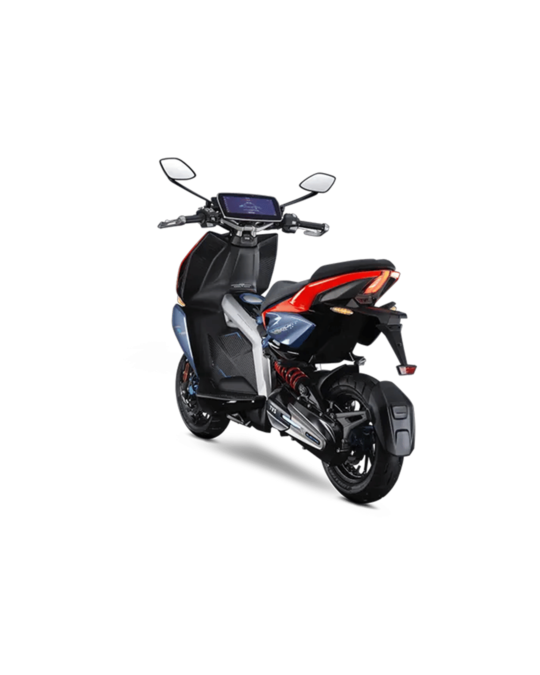 TVS X EV Left Rear Three Quarter