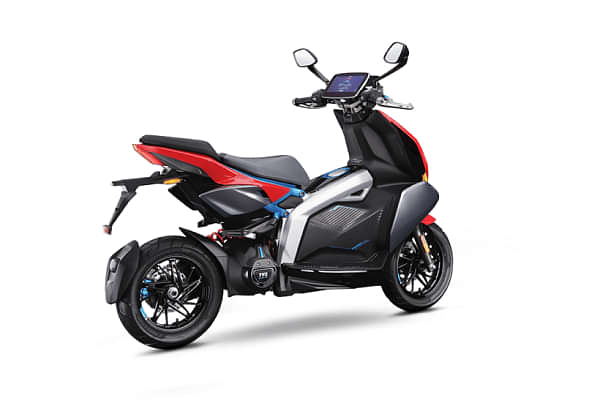 TVS X EV Right Rear Three Quarter