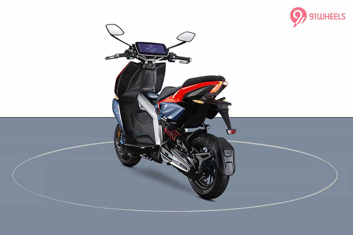 TVS X EV Left Rear Three Quarter TVS X EV Left Rear Three Quarter
