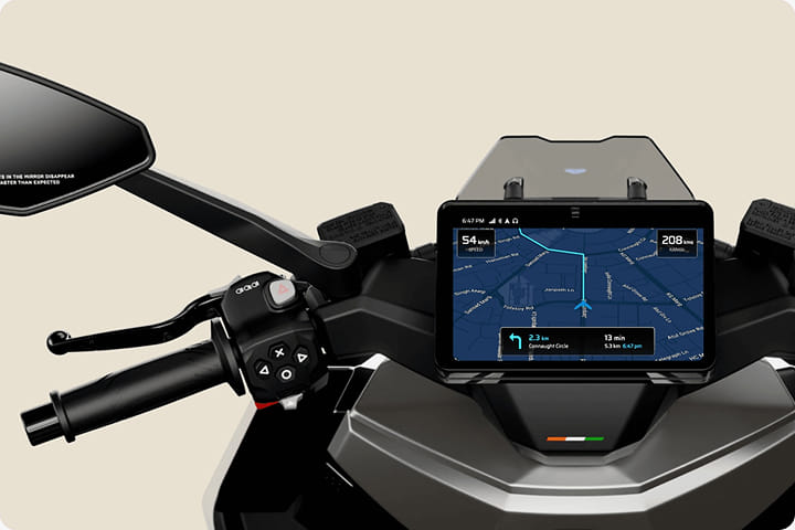 Ultraviolette Tesseract Speedometer