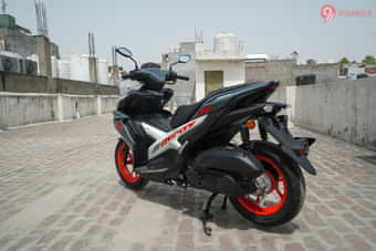 Yamaha Aerox 155 Left Rear Three Quarter Yamaha Aerox 155 Left Rear Three Quarter