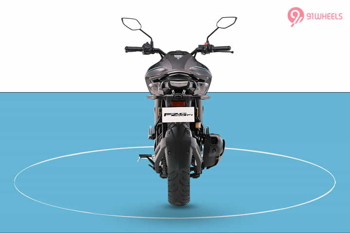 Yamaha FZ-S FI Hybrid Rear View