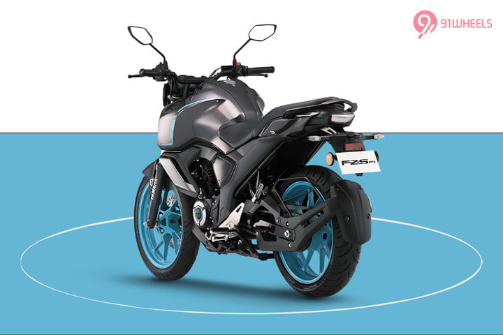 Yamaha FZ-S FI Hybrid Left Rear Three Quarter