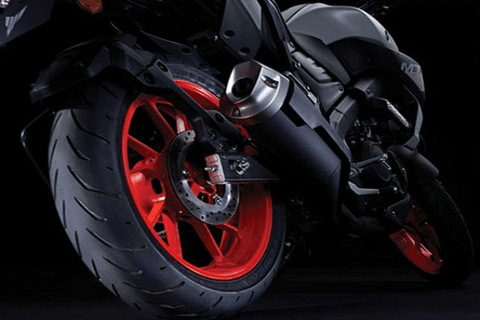 Yamaha MT-15 BS6 Metallic Black Rear Brake Image