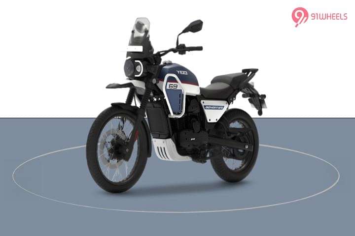 Yezdi Adventure Left Front Three Quarter