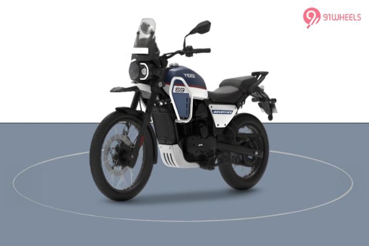 Yezdi Adventure Left Front Three Quarter