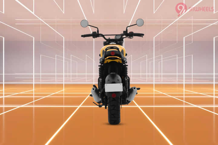 Yezdi Scrambler Rear View Yezdi Scrambler Rear View