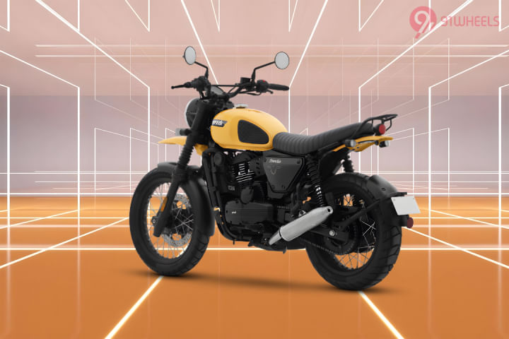 Yezdi Scrambler Left Rear Three Quarter