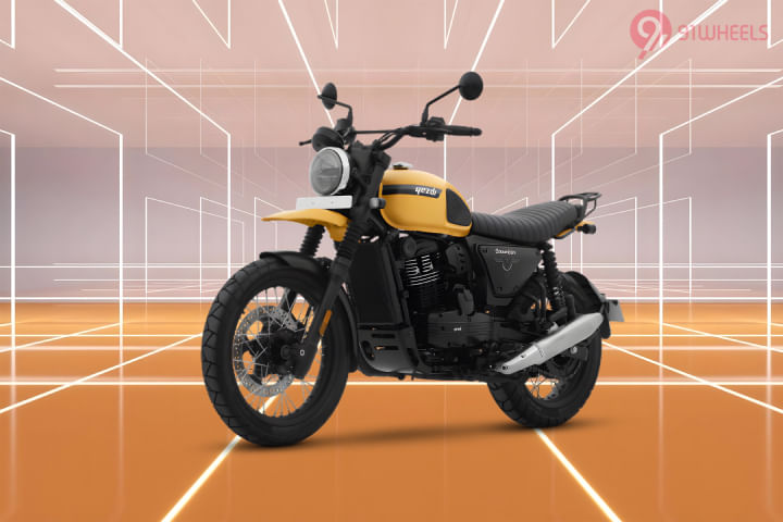 Yezdi Scrambler Left Front Three Quarter