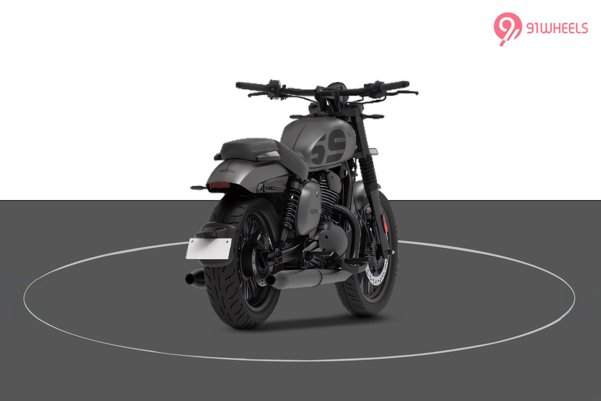 Yezdi Roadster Right Rear Three Quarter