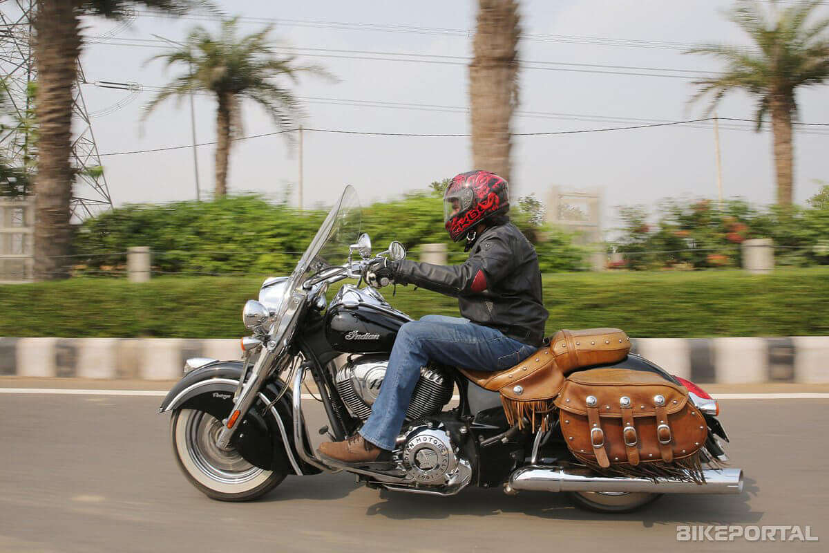 Indian Motorcycle Indian Chief Vintage Moving shot
