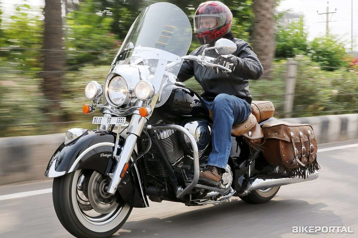 Indian Motorcycle Indian Chief Vintage Moving shot