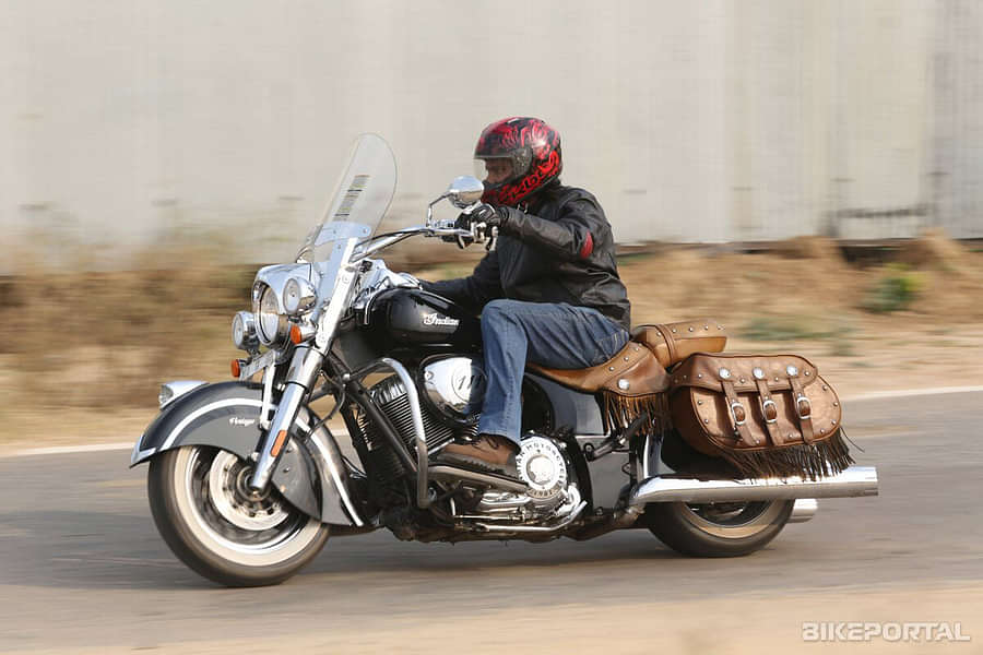 Indian Motorcycle Indian Chief Vintage Moving shot