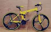Mercedes Black and Yellow Mercedes Benz Foldable Cycle Base cycle
