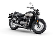 Triumph Bonneville Speedmaster Jet Black/Pacific Blue/Silver Ice bike