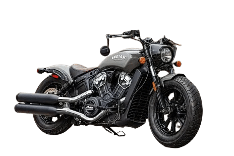 Indian Motorcycle Scout Bobber lcon Thunder Black Azure Crystle Profile Image