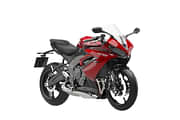 Triumph Daytona 660 Snowdonia White and Sapphire Black bike