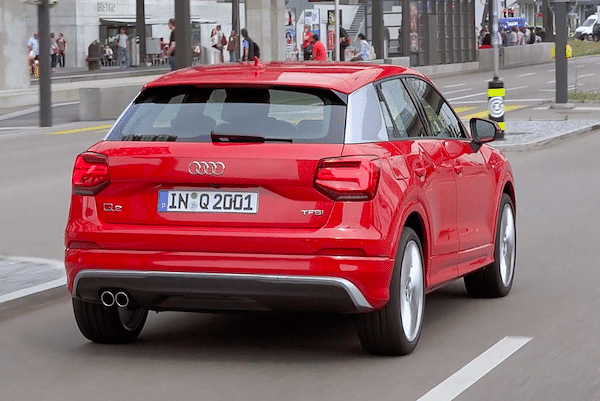 Audi Q2 2020-2023 Rear Profile