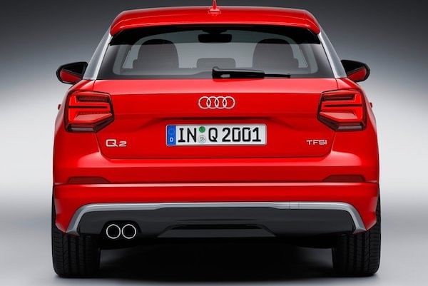 Audi Q2 2020-2023 Rear Profile