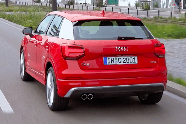 Audi Q2 2020-2023 Rear Profile