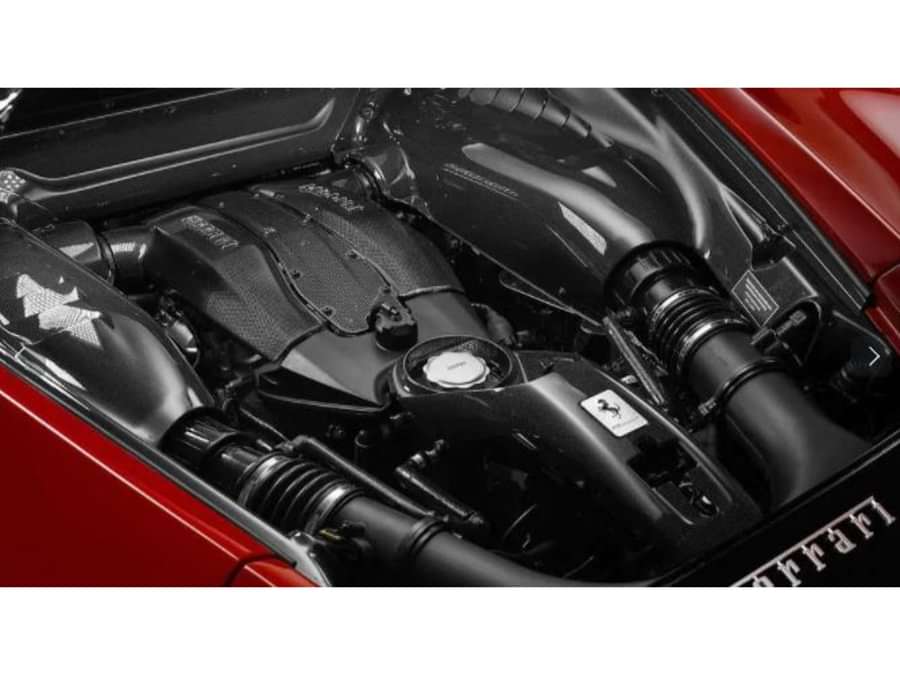 Ferrari F8 Tributo Engine Shot