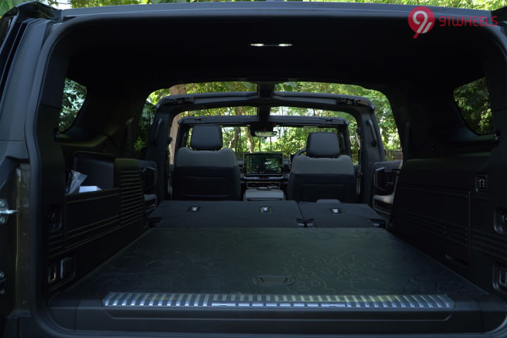 GMC Hummer EV Bootspace Rear Seat Folded