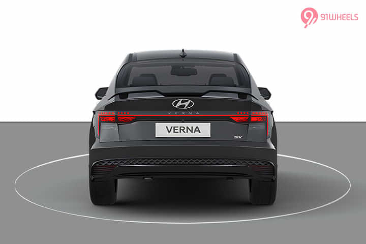 Hyundai Verna Rear View Hyundai Verna Rear View