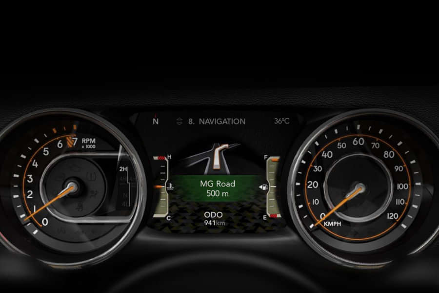 Jeep Wrangler Instrument Cluster