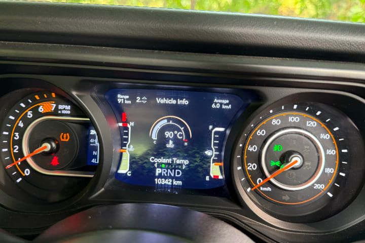Jeep Wrangler Instrument Cluster