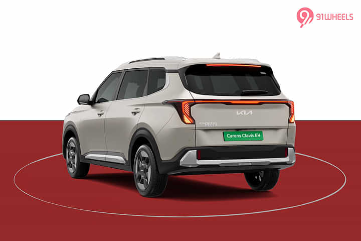 KIA Carens Clavis EV Left Rear Three Quarter KIA Carens Clavis EV Left Rear Three Quarter