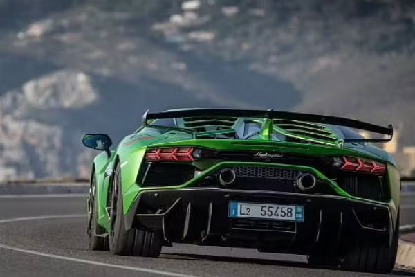 Lamborghini Aventador Rear Profile