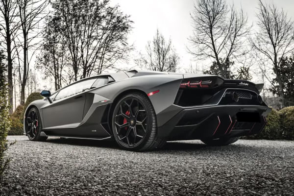 Lamborghini Aventador Rear Profile