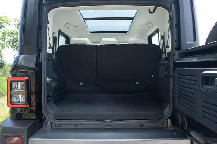 Mahindra Thar Roxx Bootspace Rear Seat Folded