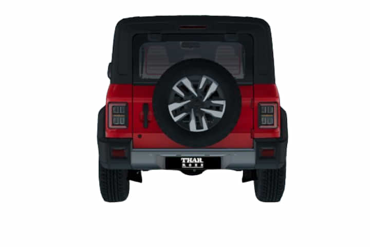 Mahindra Thar Roxx Rear View Mahindra Thar Roxx Rear View