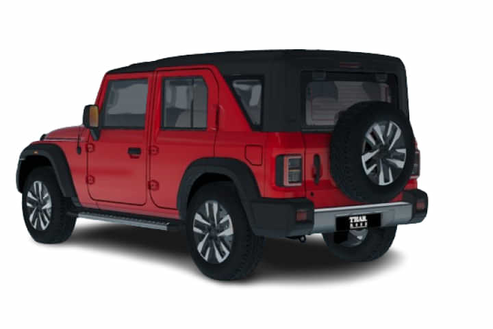 Mahindra Thar Roxx Left Rear Three Quarter Mahindra Thar Roxx Left Rear Three Quarter