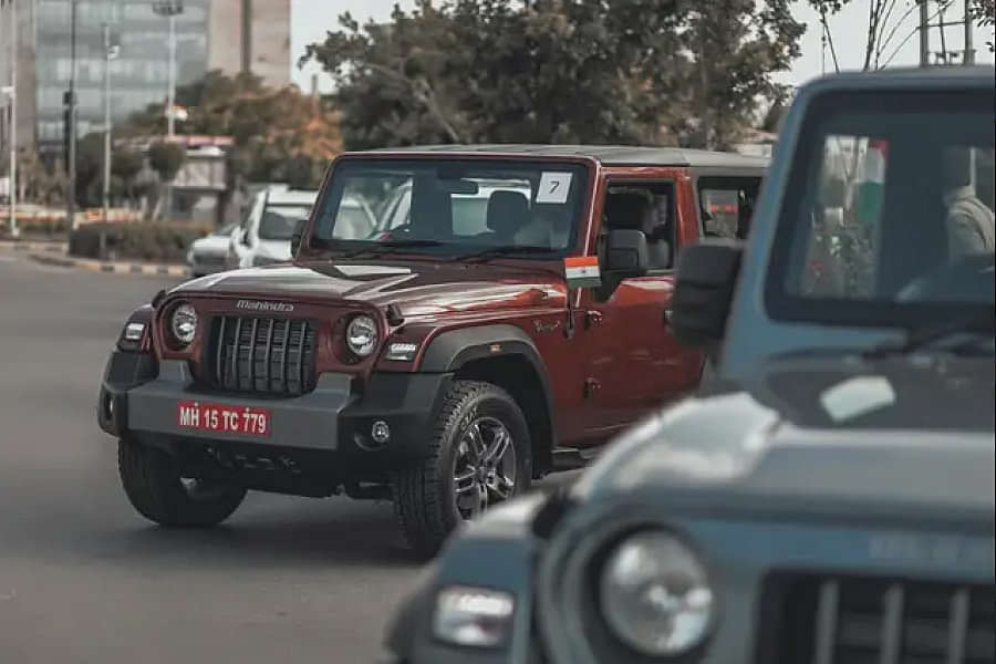 Mahindra Thar Driving Shot