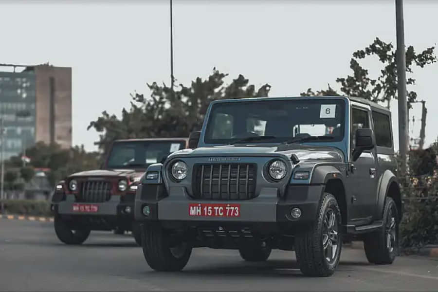 Mahindra Thar Cornering Shot