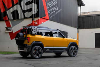 Mahindra Vision S Right Rear Three Quarter Mahindra Vision S Right Rear Three Quarter