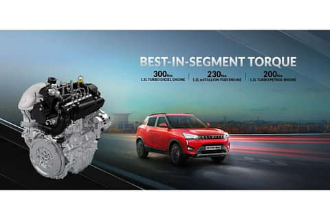 Mahindra XUV300 W8(O) TGDi Petrol 5 Seater MT Dual Tone Engine Shot