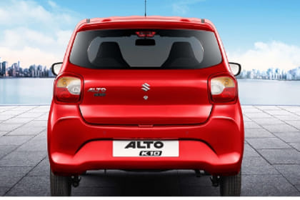 Maruti Alto K10 Rear View Maruti Alto K10 Rear View